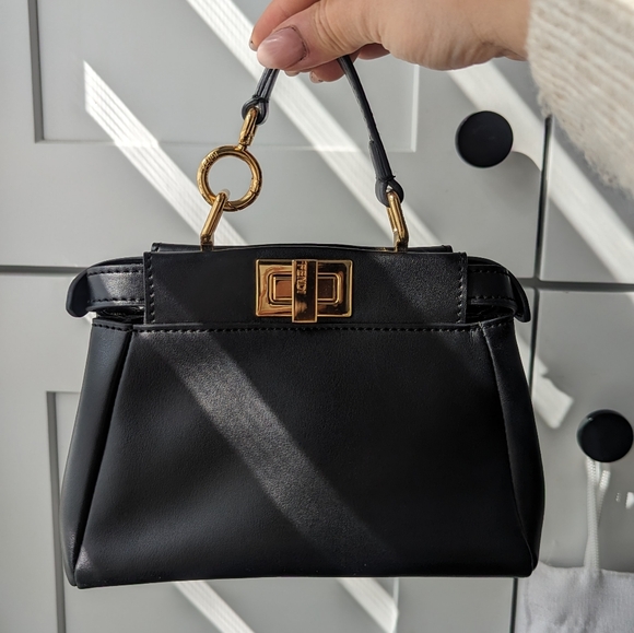Fendi Peekaboo Micro Mini in Black and Gold - Picture 1 of 7